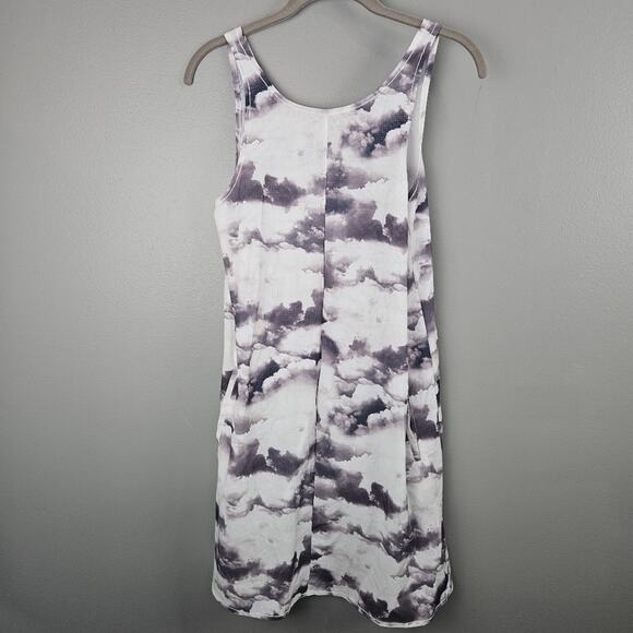 Oiselle Beige Geometric Sleeveless Athletic Dress Size 6 - Picture 2 of 5